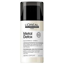 Крем для зменшення ламкості волосся та небажаної зміни кольору L'Oreal Metal Detox Professional High Protection Cream, 100 мл