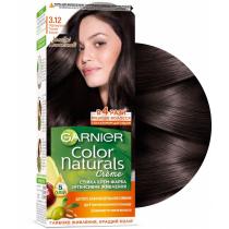 Стійка крем-фарба для волосся 3.12 Темний каштан перламутровий Color Naturals Garnier, 110 мл