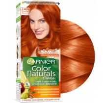 Стійка крем-фарба для волосся 7.40 Вогненний мідний Color Naturals Garnier, 110 мл