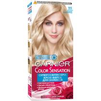 Фарба для волосся 111 Ультраблонд платиновий Color Sensation Garnier, 110 мл