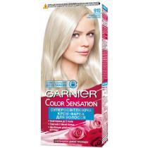 Фарба для волосся 910 попелясто-сріблястий блонд Color Sensation Garnier, 110 мл