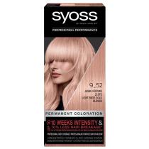 Крем-фарба для волосся стійка 9.52 Пастельно-Рожевий Блонд Syoss BL, 115 мл