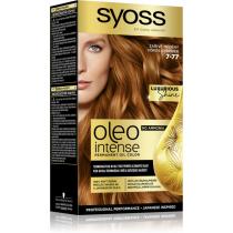 Фарба безаміачна стійка для волосся 7.77 Яскравий Мідний Syoss Oleo Intense, 115 мл