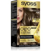 Фарба безаміачна стійка для волосся 6.54 Холодний Темно-Русявий Syoss Oleo Intense, 115 мл