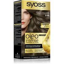Фарба безаміачна стійка для волосся 5.54 Холодний Світло-Каштановий Syoss Oleo Intense, 115 мл