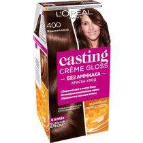Стійка фарба для волосся без аміаку 400 каштановий Casting Crème Gloss L'Oreal, 180 мл
