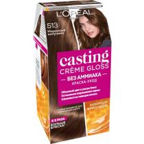 Стійка фарба для волосся без аміаку 513 морозний капучино Casting Crème Gloss L'Oreal, 180 мл