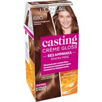 Стійка фарба для волосся без аміаку 680 шоколадний мокко Casting Crème Gloss L'Oreal, 180 мл