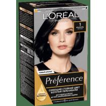 Фарба для волосся 1.0 Неаполь чорний Recital Preference L'oreal, 174 мл