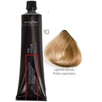Фарба для волосся 10 Супер світлий блондин платиновий Sergilac Color Cream, 120 мл