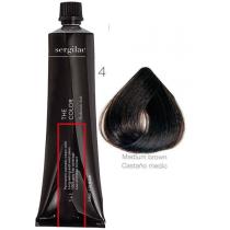 Фарба для волосся 4 Каштановий натуральний Sergilac Color Cream, 120 мл