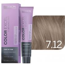 Фарба для волосся без аміаку 7.12 Русявий пурпурний блонд Revlonissimo Color Excel Tone On Tone Revlon, 70 мл