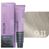 Фарба для волосся без аміаку 9.11 Дуже світлий інтенсивний попелястий блонд Revlonissimo Color Excel Tone On Tone Revlon, 70 мл