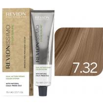 Безаміачна фарба для волосся 7.32 Середній золотистий перлинний блонд Revlonissimo Color Sublime Vegan Revlon, 75 мл