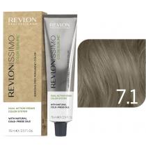 Безаміачна фарба для волосся 7.1 Попелястий блонд Revlonissimo Color Sublime Vegan Revlon, 75 мл