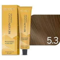 Стійка фарба для волосся 5.3 Світлий золотистий коричневий Revlonissimo Colorsmetique Color Goldens Revlon, 60 мл