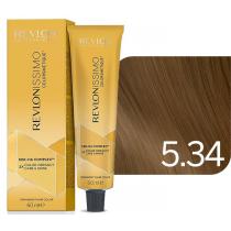 Стійка фарба для волосся 5.34 Світлий золотистий мідний шатен Revlonissimo Colorsmetique Color Goldens Revlon, 60 мл