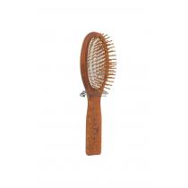 Щітка для волосся з бука темного з зубчиками із пластику 7 рядів Pro Natur 1501194 Gorgol