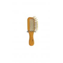 Щетка-мини для волос из бука с зубчиками из металла с пластиковыми шариками Mini Brush 1514197 Gorgol