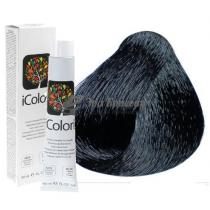 Крем-фарба для волосся 1.10 Синяво-чорний Icolori KayPro,100 мл