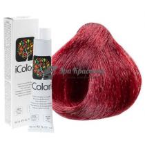 Крем-фарба для волосся 6.66 Інтенсивний червоний темний блондин Icolori KayPro,100 мл