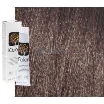 Крем-фарба для волосся 7.18 Крижаний шоколадний блондин Icolori KayPro,100 мл