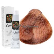 Крем-фарба для волосся 7.44 Інтенсивно-мідний блондин Icolori KayPro,100 мл