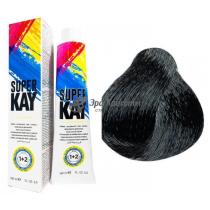 Фарба для волосся 1.00 чорний інтенсивний Super Kay KayPro, 180 мл
