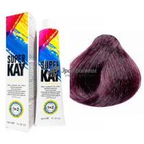 Фарба для волосся 5.22 світло-каштановий фіолетовий інтенсивний Super Kay KayPro, 180 мл
