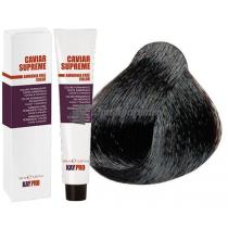 Крем-фарба для волосся стійка безаміачна 3.0 Темно-коричневий Caviar Supreme KayPro, 100 мл