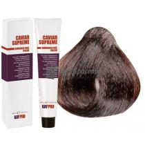 Крем-фарба для волосся стійка безаміачна 6.14 Горький шоколад Caviar Supreme KayPro, 100 мл