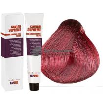 Крем-фарба для волосся стійка безаміачна 6.6 Темний блондин червоний Caviar Supreme KayPro, 100 мл