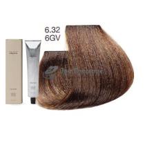Стійка фарба для волосся 6.32 / 6GV Темний блондин золотисто-фіолетовий Colour Previa, 100 мл