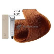 Стійка фарба для волосся 7.34 / 7GC Блондин золотисто-мідний Colour Previa, 100 мл