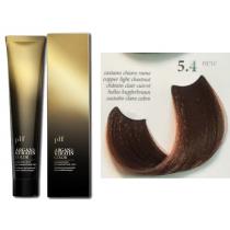 Фарба для волосся з Арганом і кератином 5.4 Світлий шатен мідний pH laboratories pH Argan & Keratin, 100 мл