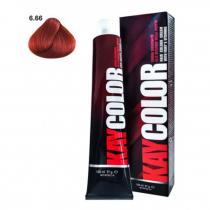 Крем фарба для волосся 6.66 темно-русявий інтенсивний червоний Kay Color KayPro, 100 мл