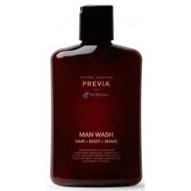 Ванна для волосся і тіла чоловіків Man Wash Previa, 250 мл