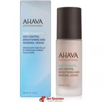 Нічна відновлюча сироватка вирівнює тон шкіри Age control brightening and renewal serum Ahava, 30 мл